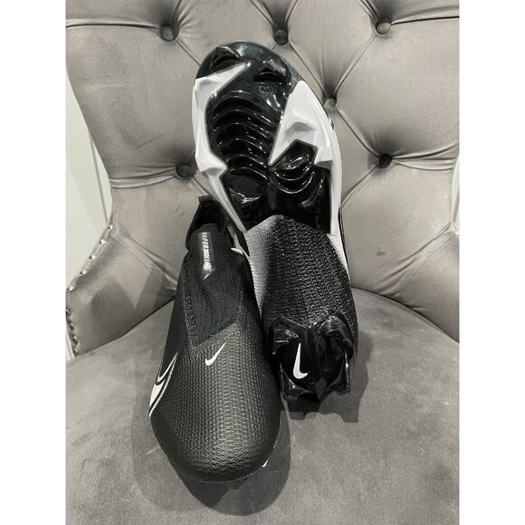 Nike Vapor Edge Elite 360 Flyknit Football Cleats Size 11 Wide CV6317-001 Black - Picture 5 of 6